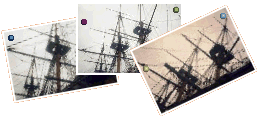 Vue sur la poupe c�t� b�bord