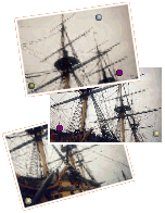 Vue sur la proue c�t� b�bord